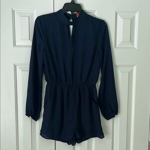 Dress Forum Elegant Navy Romper